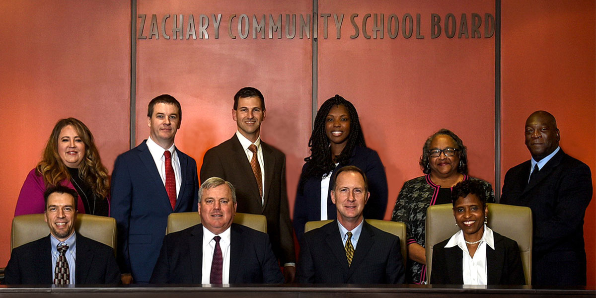 Group image of the Zachary Community School Board