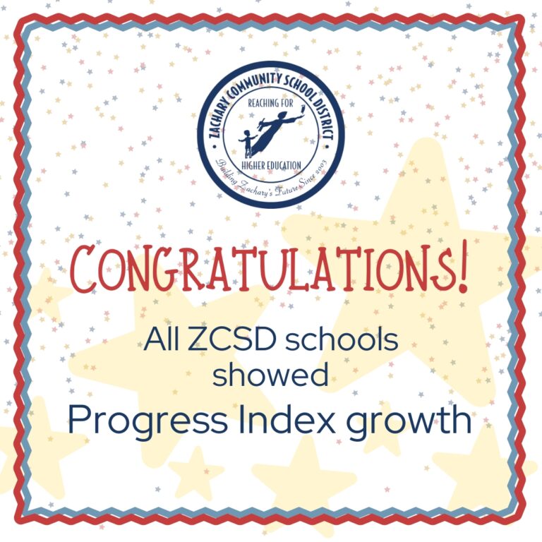Congratulations! – Zachary Community School District
